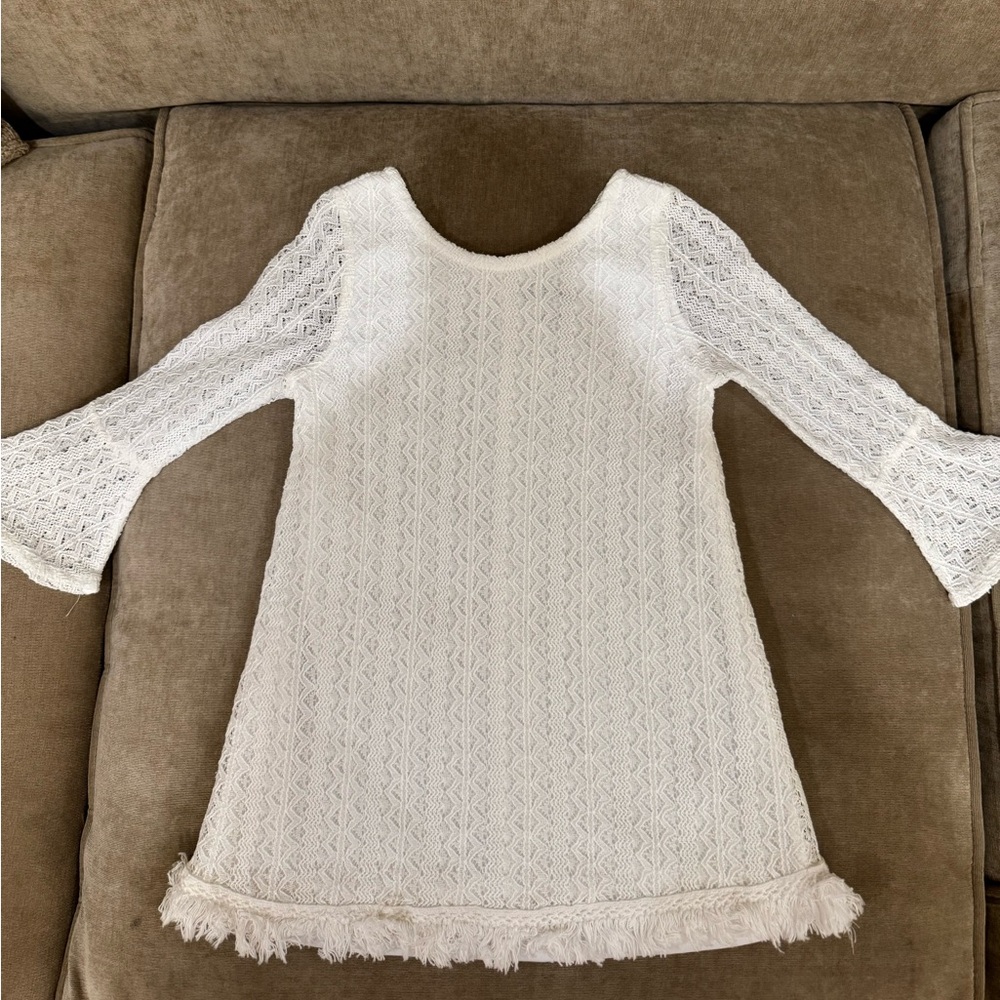 Art Class White Lace Kids Dress